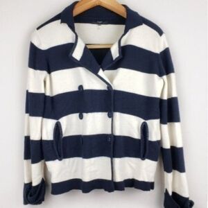 Tart striped wool double-breasted jacket size XS